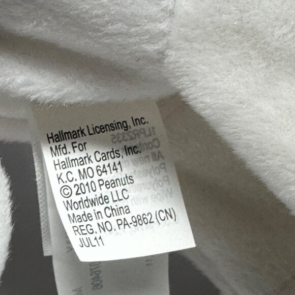 Hallmark Peanuts Snoopy Christmas Plush With Golden Bells 2010 READ - Picture 5 of 8